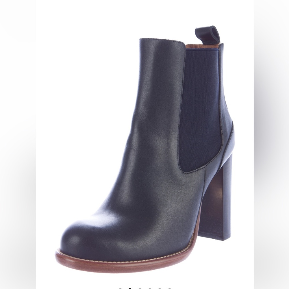 Chloe Leather Ankle Boots